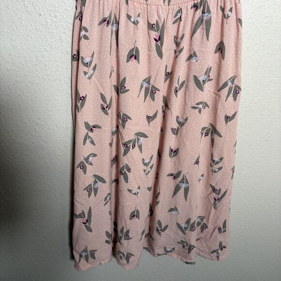 Gap Dress Women's XS Pink Printed Floral Lightweight Sheath Round Neck - Picture 4 of 8